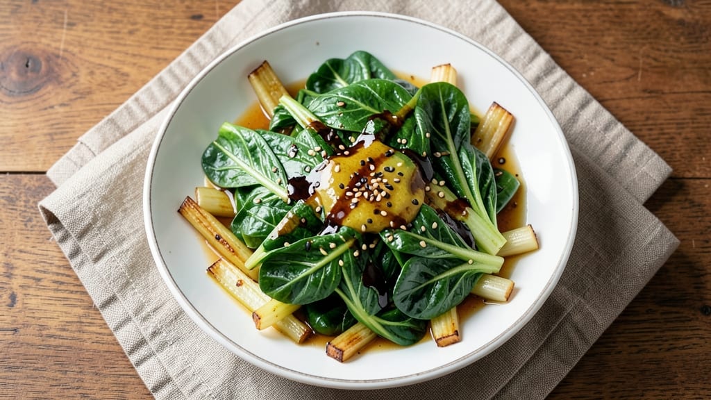 Asian Bok Choy Salad Recipe: Crispy Sesame-Tossed Greens With Tangy Lime Vinaigrette