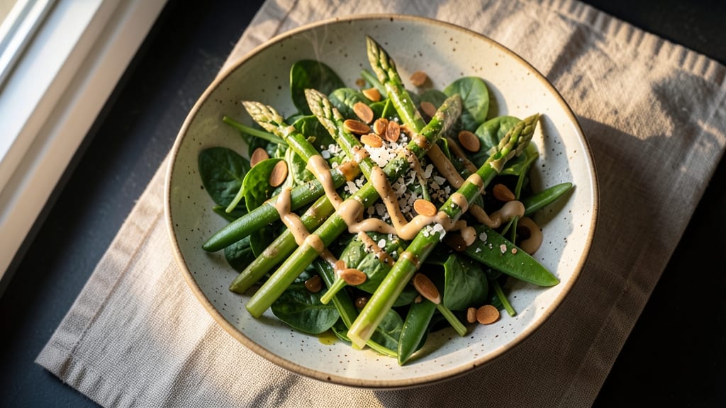 Asparagus and Snap Pea Salad Recipe: Spring Greens With Crisp-Tender Bites