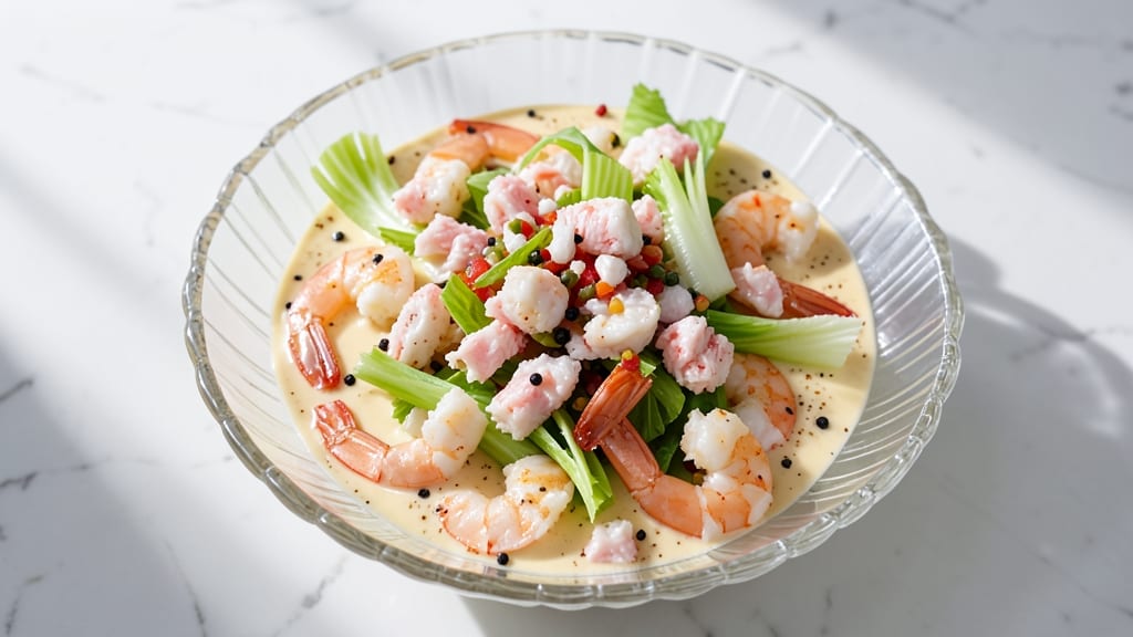 Publix Deluxe Seafood Salad Recipe: Crisp Celery Crowns Over Smoky Crab and Creamy Herb Bliss