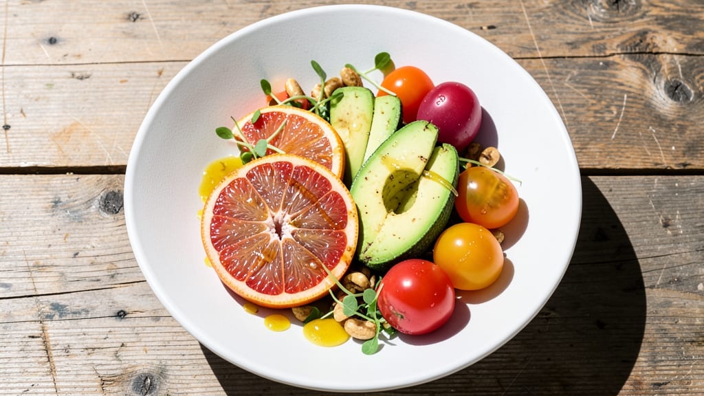 California Summer Salad Recipe: Citrusy Avocado and Grapefruit Crunch Delight
