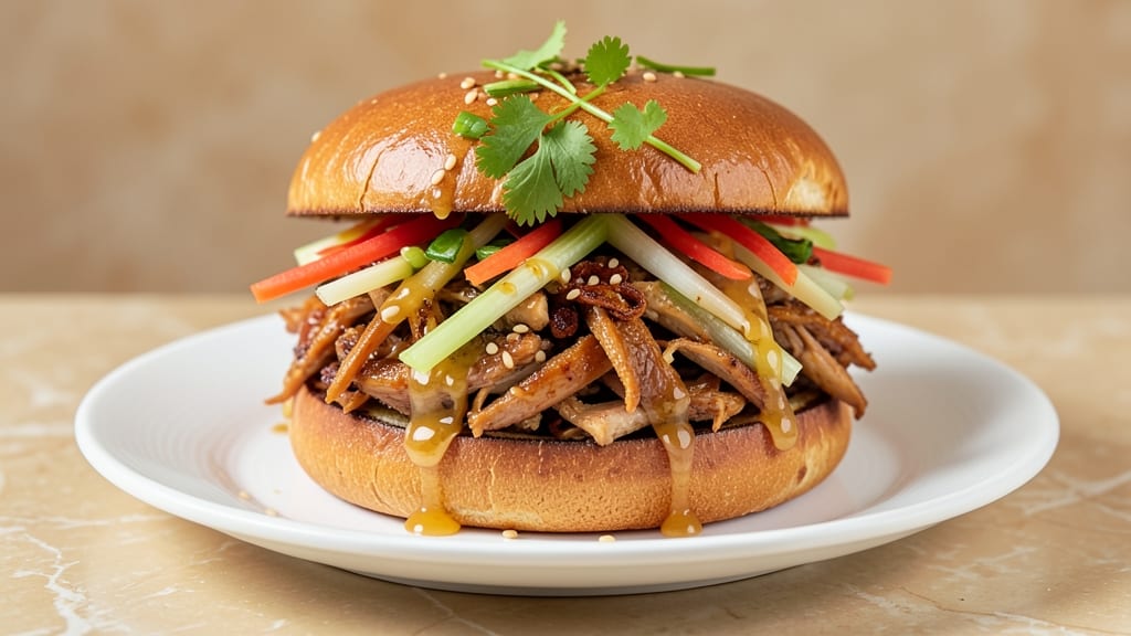 Asian Chicken Salad Sandwich Recipe: Crisp Celery Crowns and Smoky Sesame Dressing