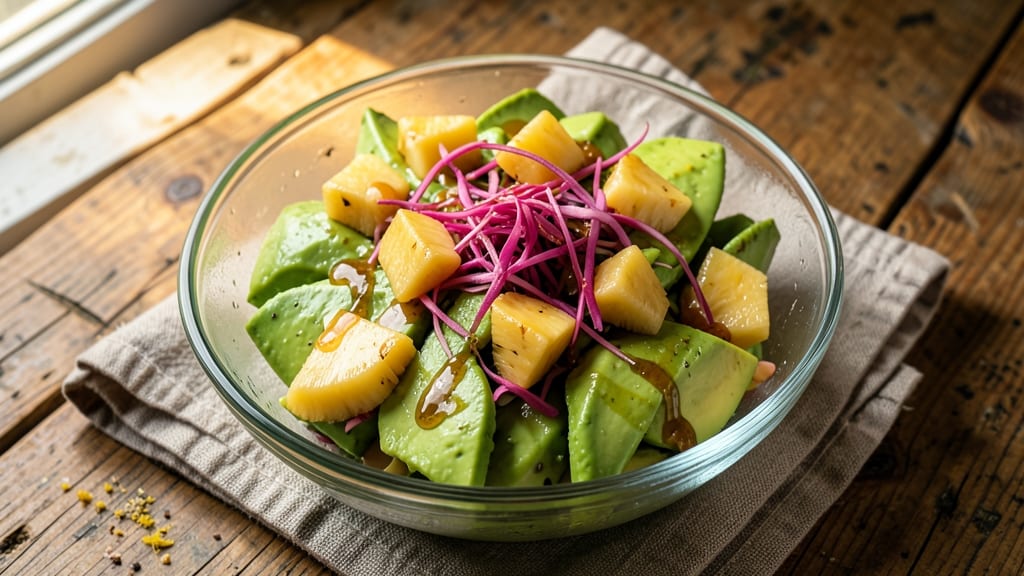 Avocado and Pineapple Salad Recipe: Tropical Crunch Meets Creamy Bliss