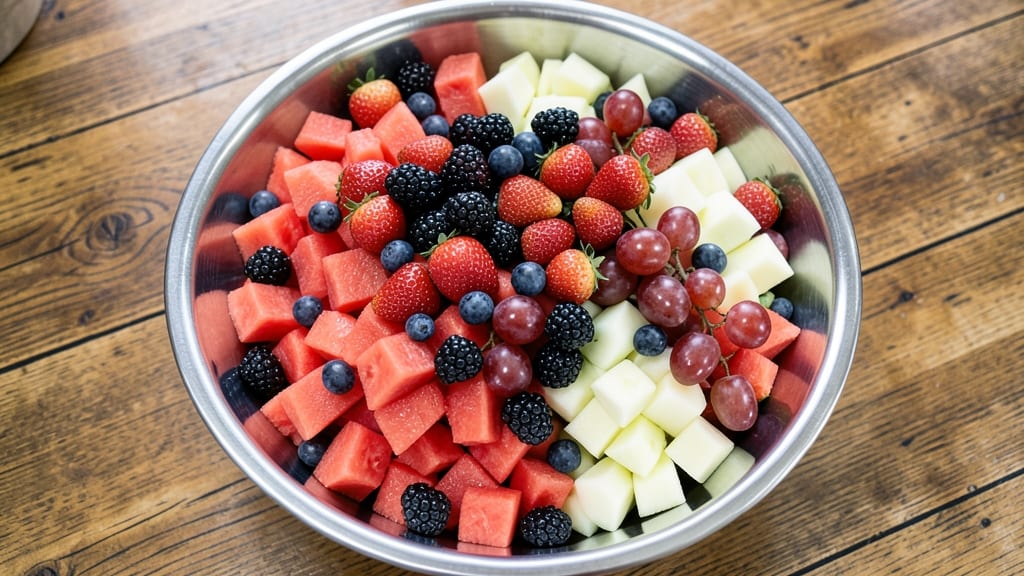 Fruit Salad Recipe for 100 People: Crowd-Pleasing Color and Crunch in Minutes