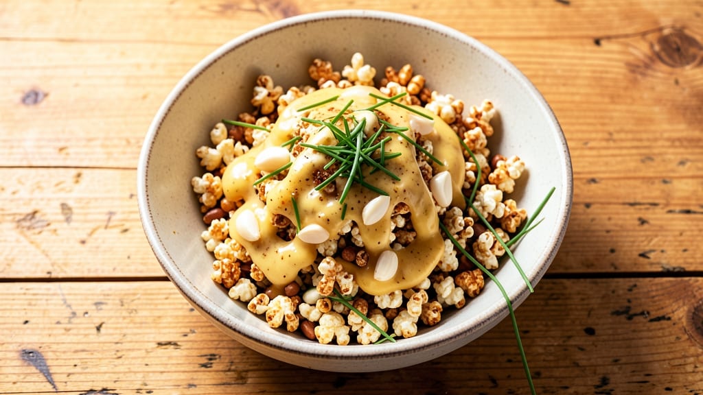 Old Dutch Popcorn Salad Recipe: Warm Popcorn and Creamy Herb Fusion