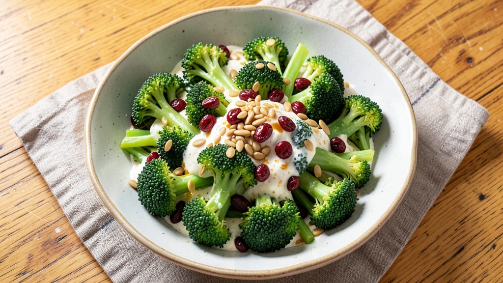 Broccoli Salad Recipe with Craisins and Sunflower Seeds: Sweet-Tart Crunch Meets Nutty Sunflower Magic