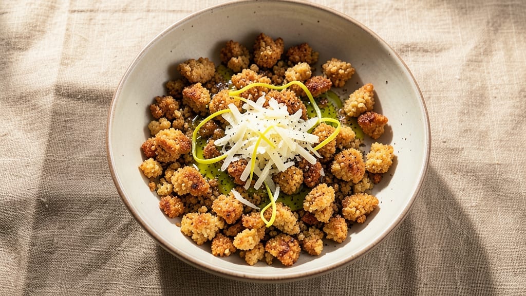 Caesar Salad Bread Crumbs Recipe: Crispy Garlic-Parmesan Bites With Zero Mess