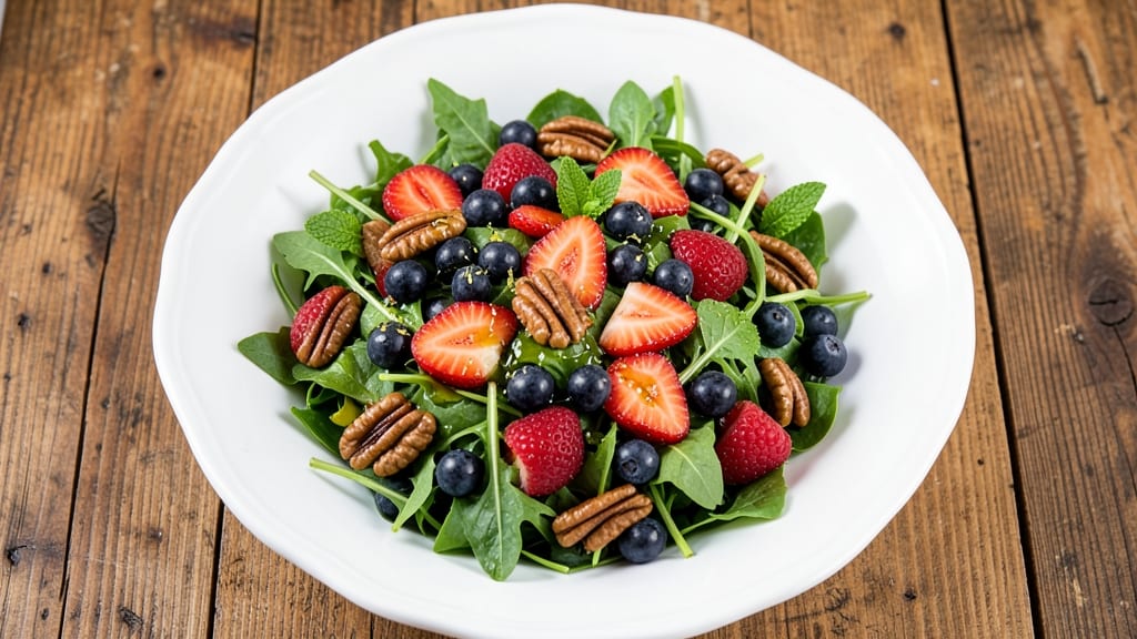 Berry Pecan Salad Recipe: Sweet-Tart Crunch With Nutty Creaminess