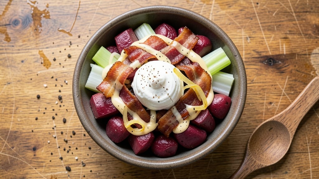 Brutus Salad Recipe: Smoky Bacon Cream Cheese With Crisp Celery Crowns