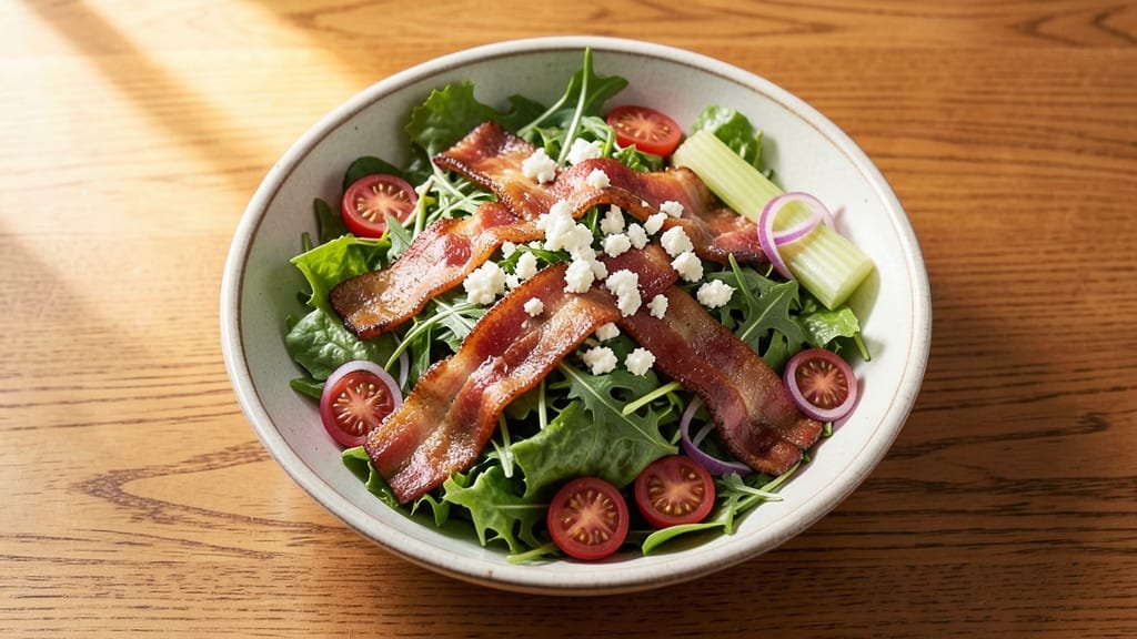 Applebee's House Salad Recipe: Smoky Bacon and Celery Crown Crunch