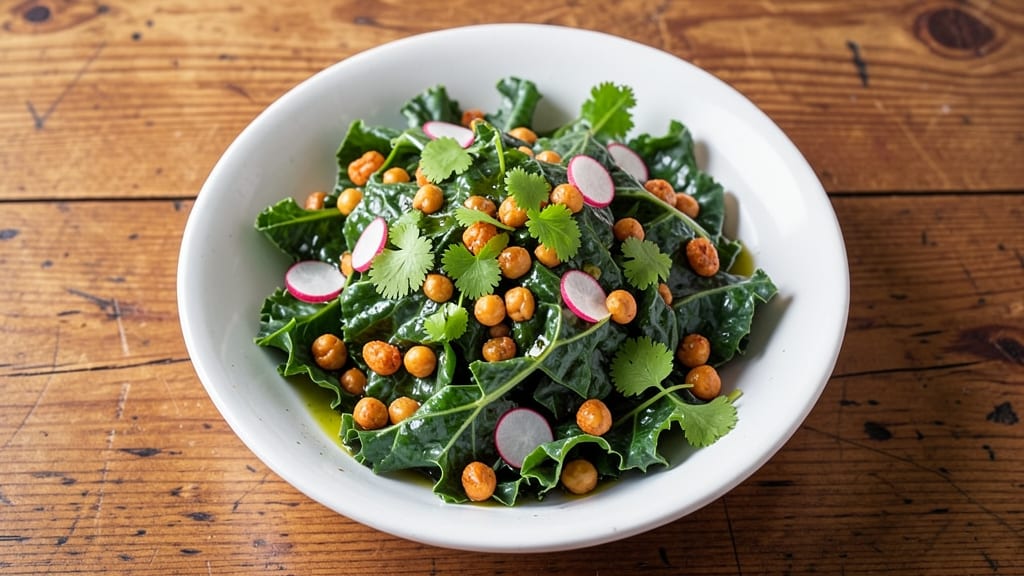 Bolay Kale Salad Recipe: Crispy Chickpea and Herb-Packed Power Bowl