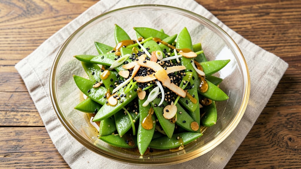 Asian Sugar Snap Peas Salad Recipe: Crunchy Sesame-Ginger Dressing Magic