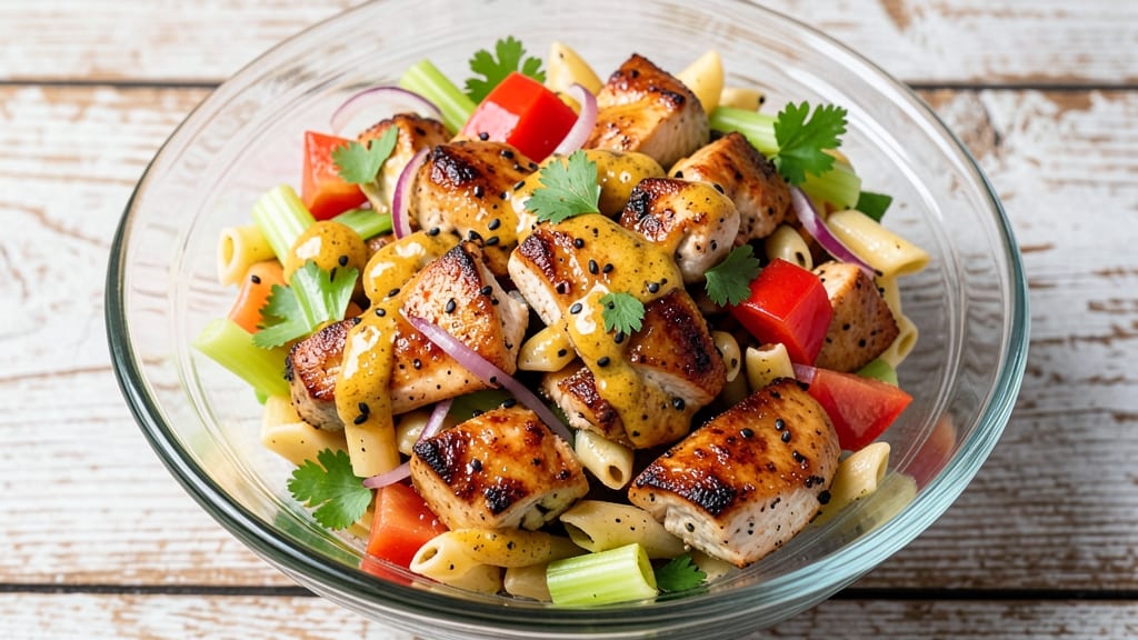 Cajun Chicken Pasta Salad Recipe: Spicy Kick and Celery Crown Crunch