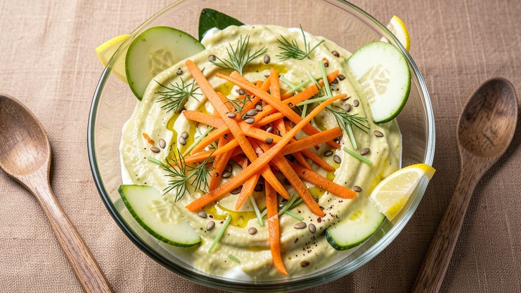 Blended Salad Recipe: Velvety Avocado Cream Base With Hidden Veggies
