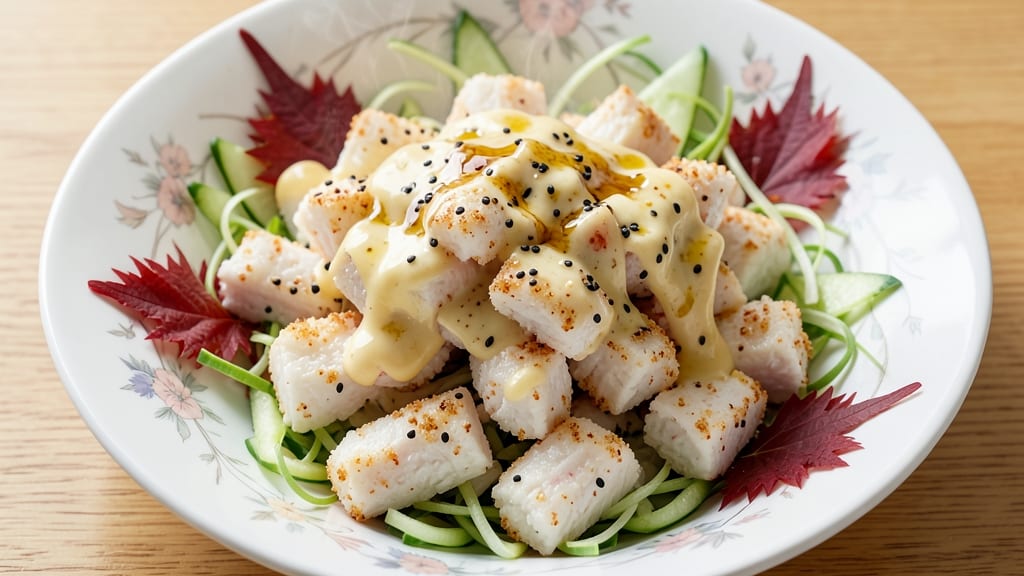 Asian Imitation Crab Salad Recipe: Crispy Sesame-Crusted Bites with Creamy Mayo Kick