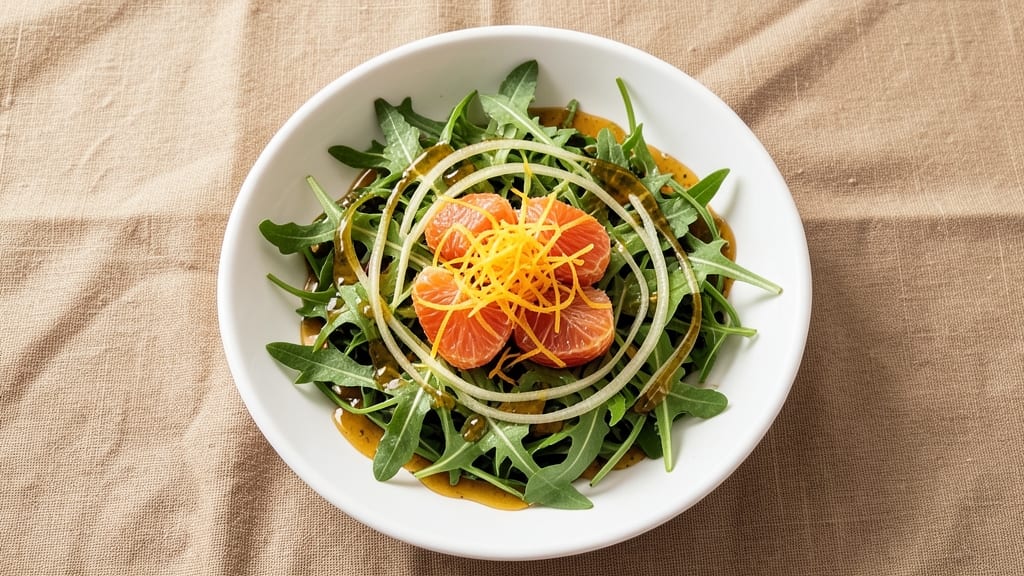 Arugula Fennel and Orange Salad Recipe: Bright Citrus and Crunchy Anise Harmony