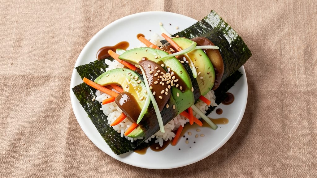 Avocado Salad Rolls Recipe: Fresh Sushi-Style Wraps With Crunchy Veggie Bites