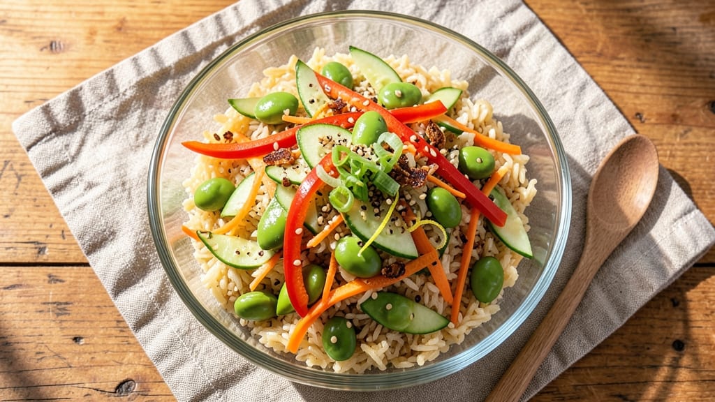 Asian Orzo Salad Recipe: Sesame-Ginger Zing With Crunchy Edamame