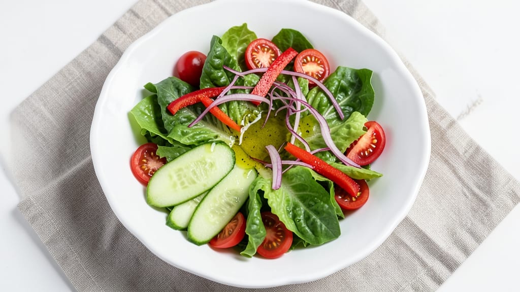 Basic Garden Salad Recipe: Crunchy Veggie Base With Customizable Dressing