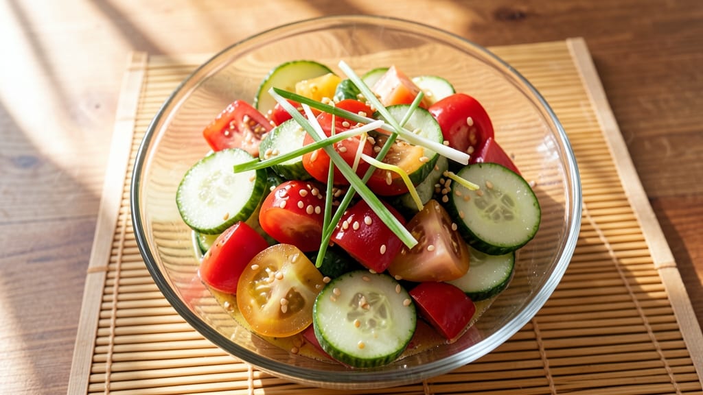 Asian Cucumber Tomato Salad Recipe: Crisp, Cool, and Zesty Refreshment
