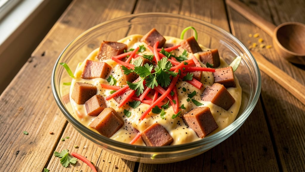 Canned Ham Salad Recipe: Celery Crown Crunch Meets Sweet Cured Flavor