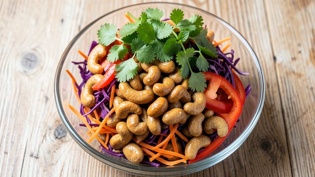 Asian Cashew Salad Recipe: Nutty Crunch Meets Tangy Sesame Zing