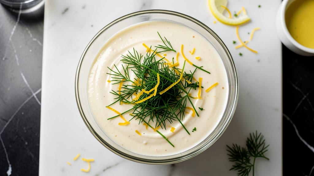 California Pizza Kitchen Salad Dressing Recipe: Herb-Infused Cream Cheese With Celery Crown Crunch