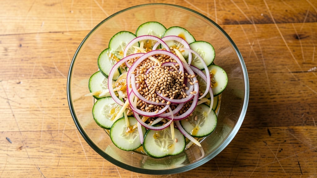 Asian Marinated Cucumber Salad Recipe: Sesame-Ginger Zing With Cooling Crunch