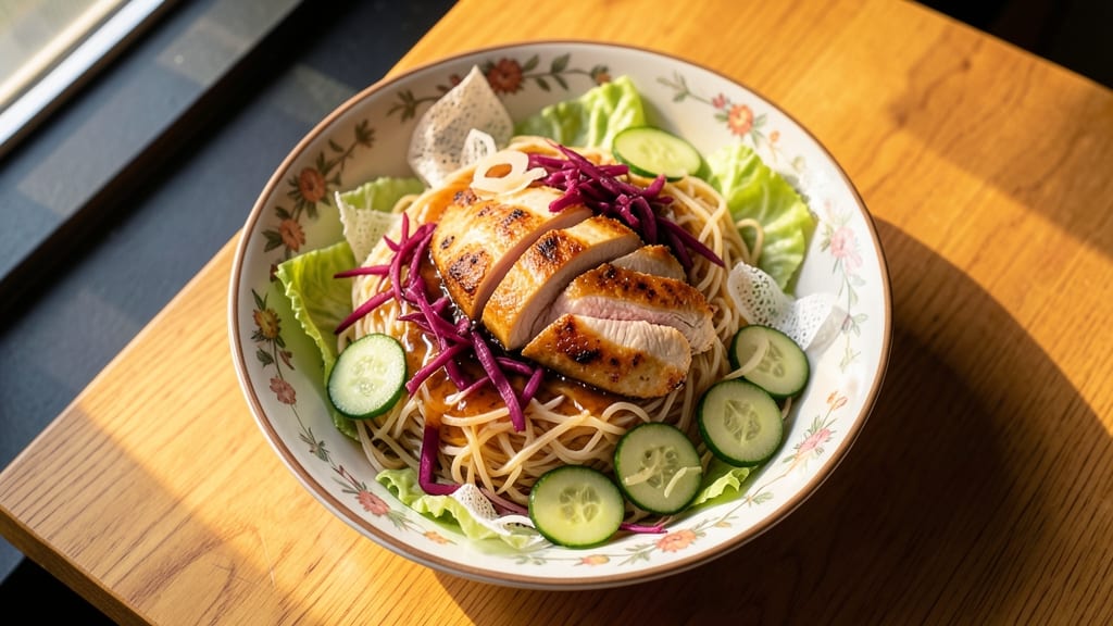 Burmese Noodle Salad Recipe: Tea-Steeped Soy and Lime Zing