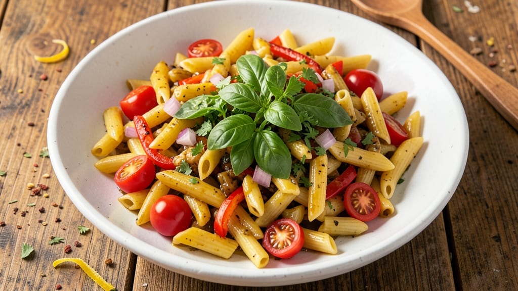 Bobby Flay's Pasta Salad Recipe: Bold Garlic and Lemon Zest That Stands Up to Heat