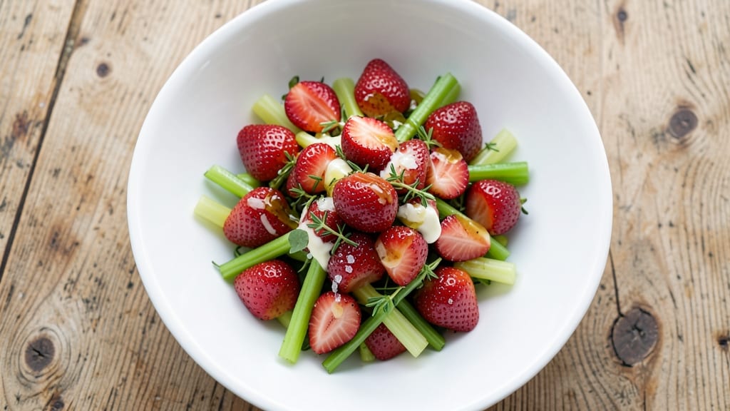 Café Zupas Strawberry Harvest Salad Recipe: Bright Summer Bites With Crisp Celery Crowns