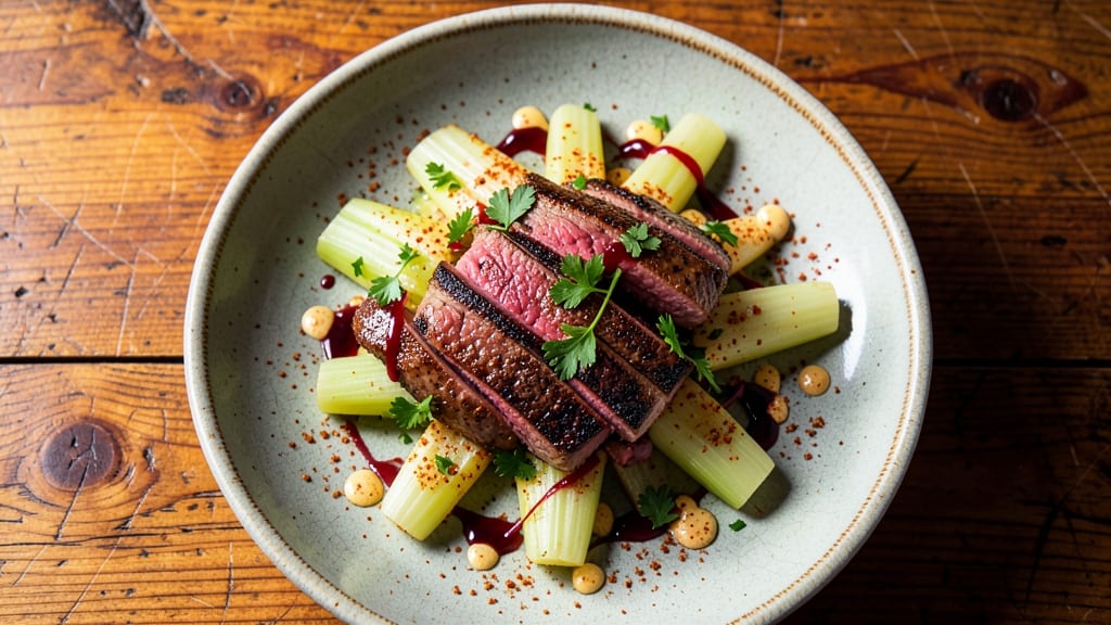Brio Steak Salad Recipe: Crispy Celery Crowns Over Smoky Steak Bites