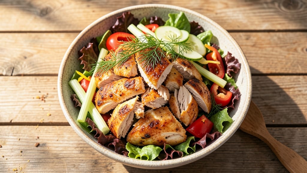Fresh Market Rotisserie Chicken Salad Recipe: Juicy Shreds Over Crisp Celery Crowns