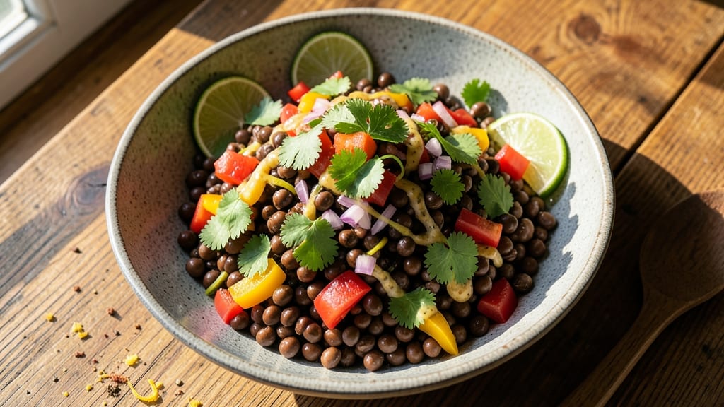 Black Pea Salad Recipe: Protein-Packed Crunch in 15 Minutes