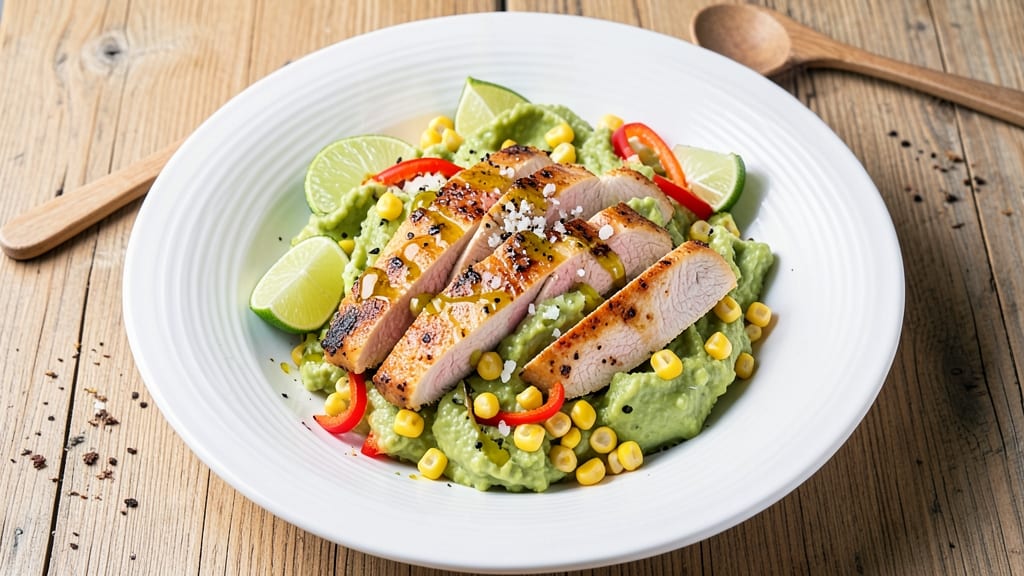 Avocado Corn Chicken Salad Recipe: Creamy Avocado Base With Sweet Corn Crunch