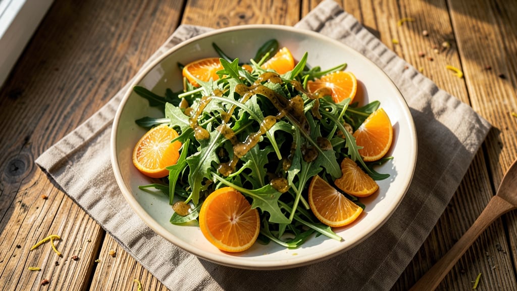 Arugula and Orange Salad Recipe: Bright Citrus Pop and Peppery Bite Balance