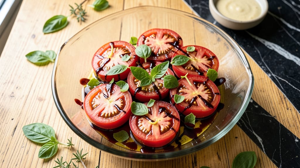 Campari Tomato Salad Recipe: Bitter-Sweet Herb Infusion in 15 Minutes