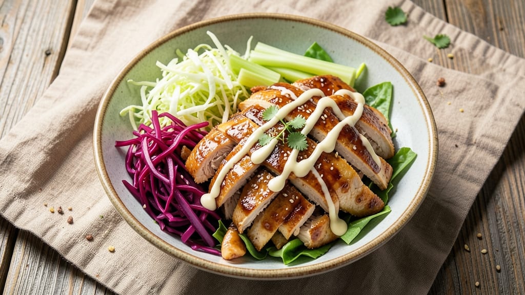 BBQ Salad Recipe Ideas: Smoky Grilled Chicken and Crisp Celery Crowns