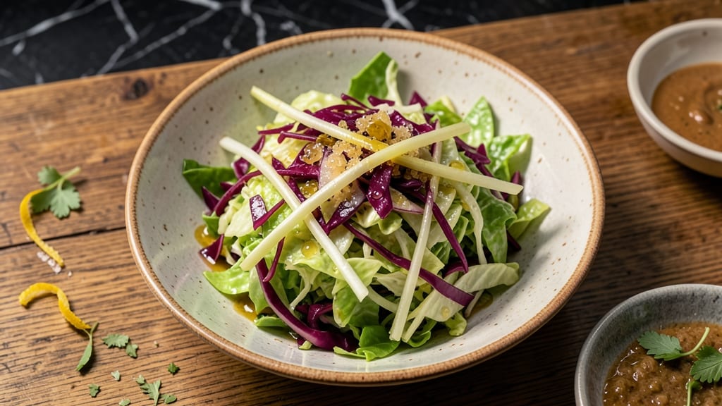Cabbage Coleslaw Salad Recipe: Crunchy Celery Crowns Over Tangy Vinegar Bliss